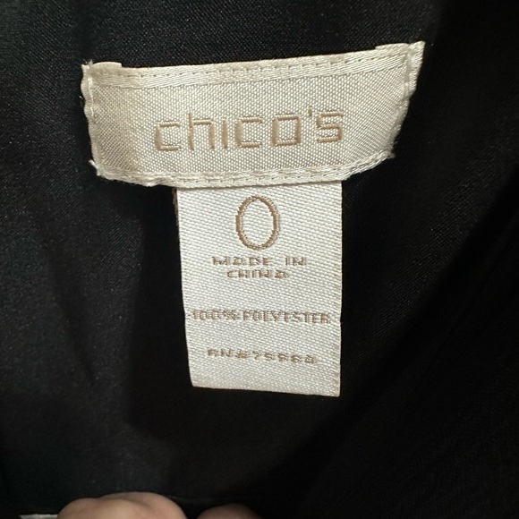 Chico’s Strapless Black and White Maxi Dress size (S/4) - Picture 4 of 5